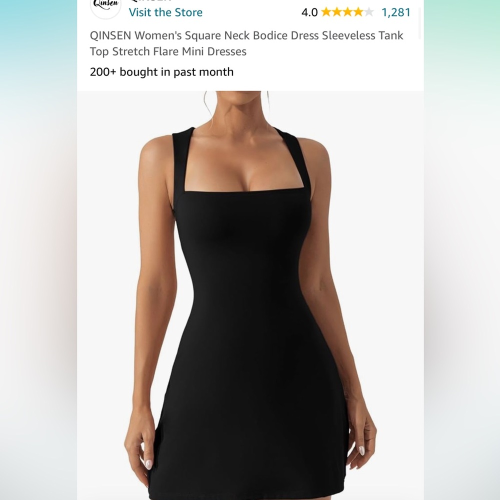 NWOT Black Athletic Dress